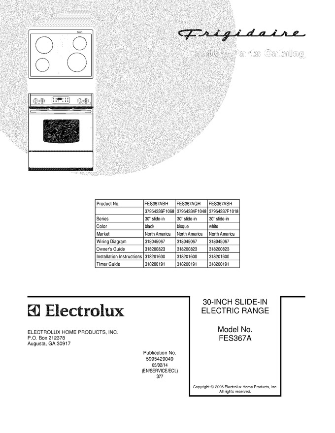 Diagram for FES367ASH