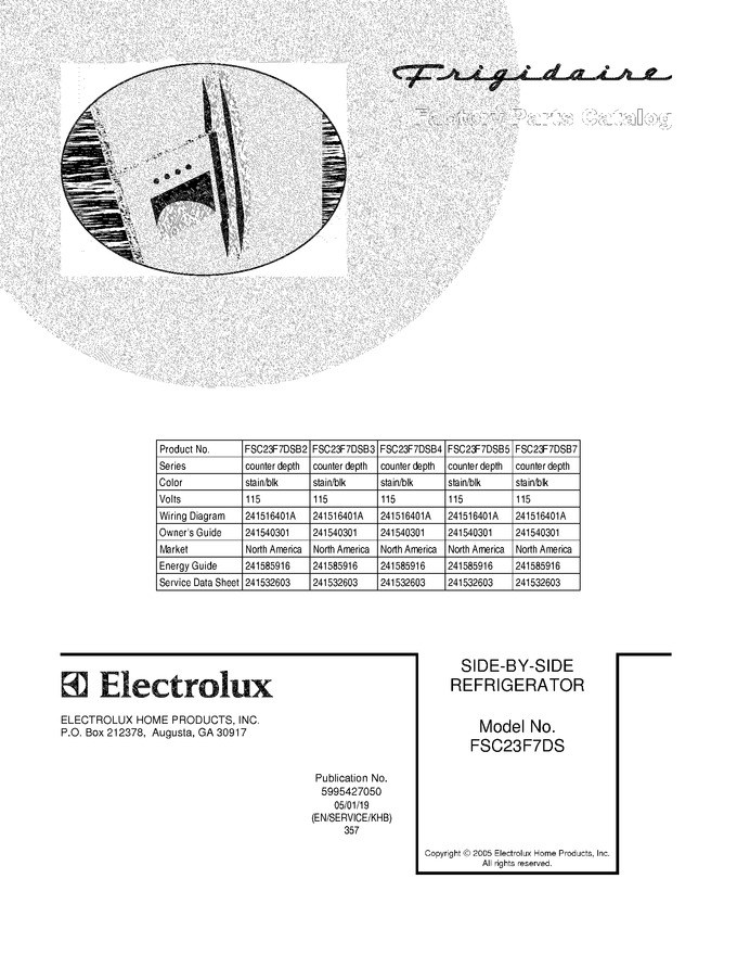 Diagram for FSC23F7DSB3