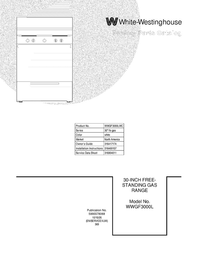 Diagram for WWGF3000LWC