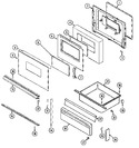 Diagram for 03 - Door/drawer (ser. Pre. 13)