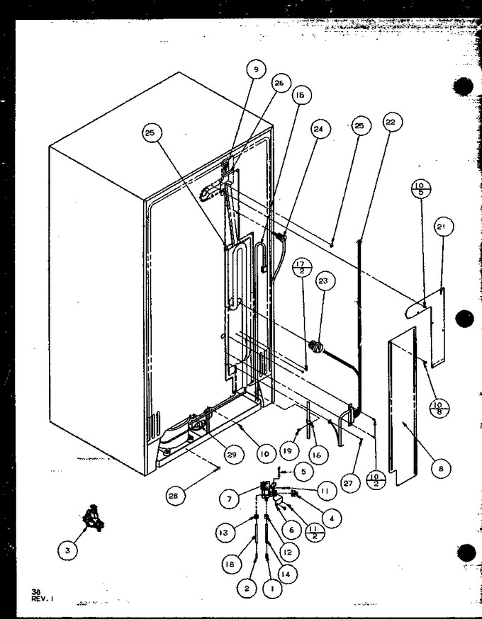 Diagram for 36548 (BOM: P1121704W L)