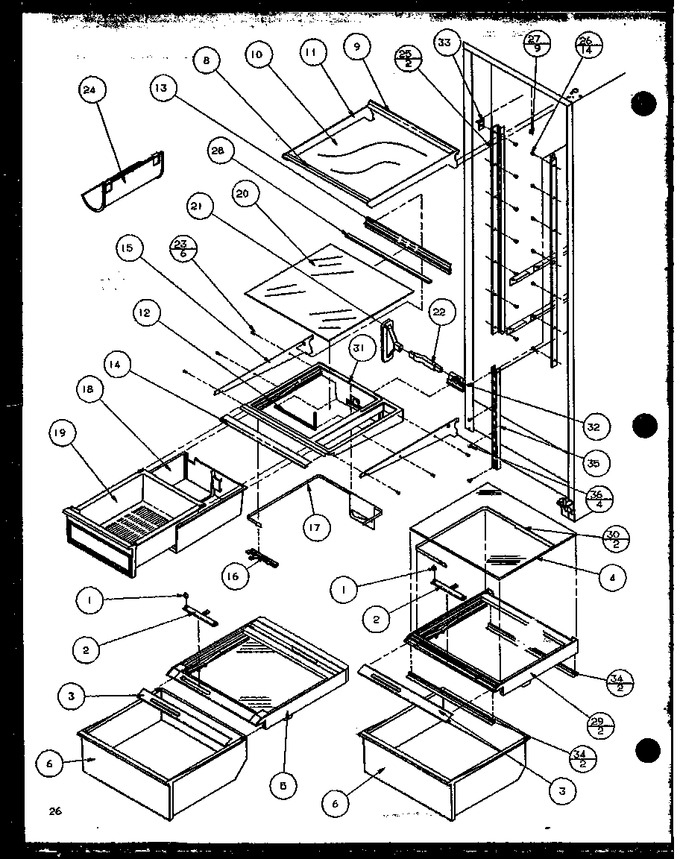 Diagram for 36548 (BOM: P1121704W L)