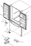 Diagram for 14 - Ref Dr Storage & Center Hinges