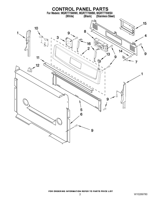 Diagram for MGR7775WS0