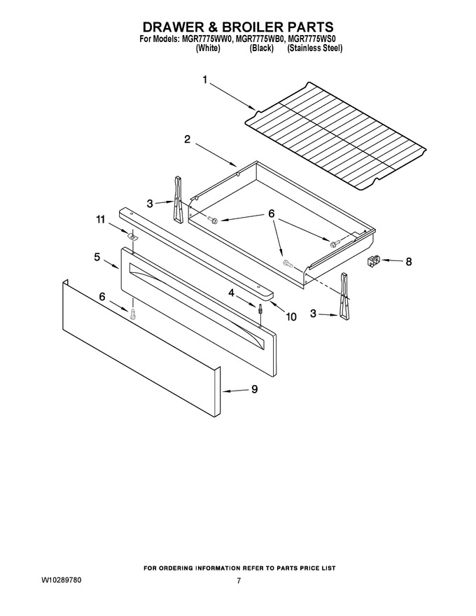 Diagram for MGR7775WS0