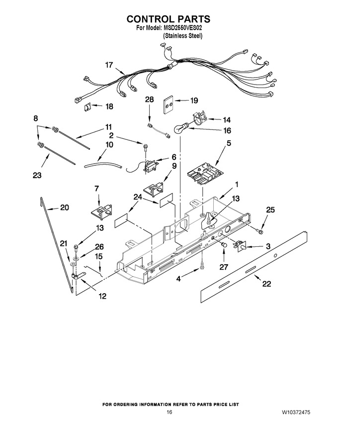 Diagram for MSD2550VES02