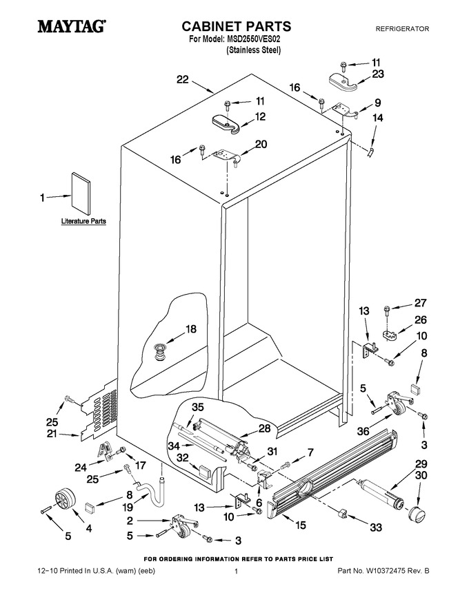 Diagram for MSD2550VES02