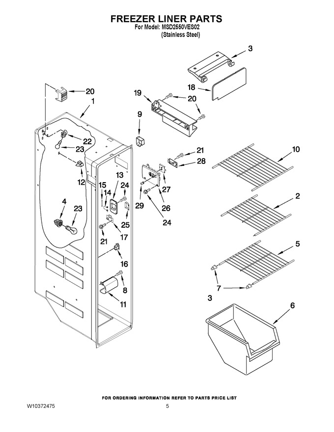 Diagram for MSD2550VES02