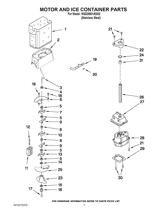 Diagram for MSD2550VES02