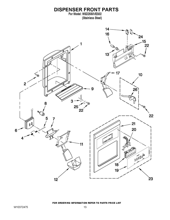 Diagram for MSD2550VES02