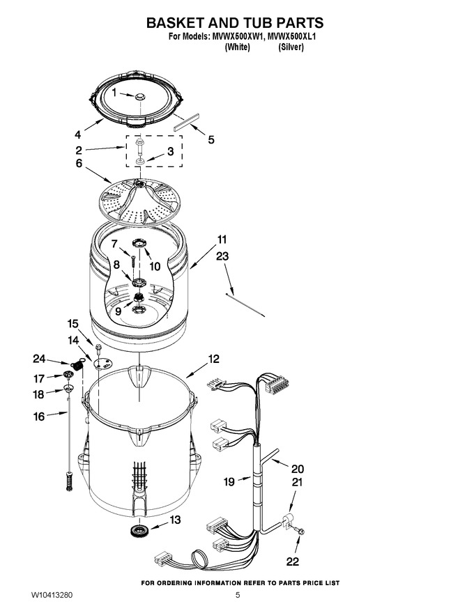 Diagram for MVWX500XW1