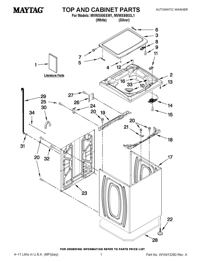 Diagram for MVWX500XW1