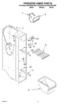 Diagram for 04 - Freezer Liner Parts