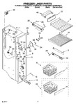 Diagram for 04 - Freezer Liner Parts