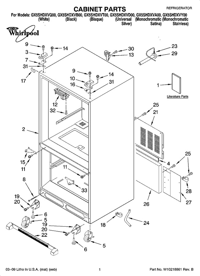 Diagram for GX5SHDXVD00