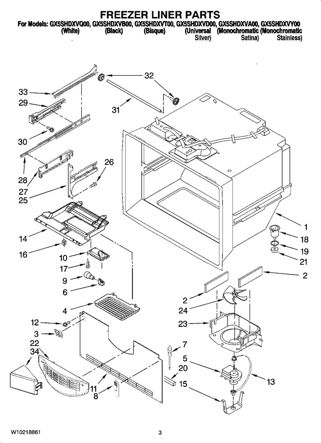 Diagram for GX5SHDXVD00