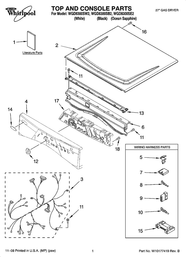 Diagram for WGD8300SW2