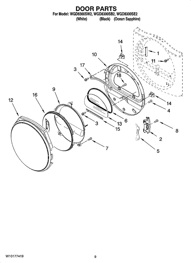 Diagram for WGD8300SW2