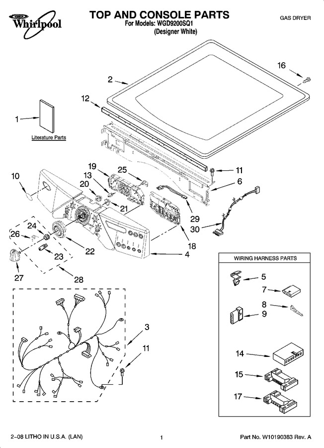 Diagram for WGD9200SQ1