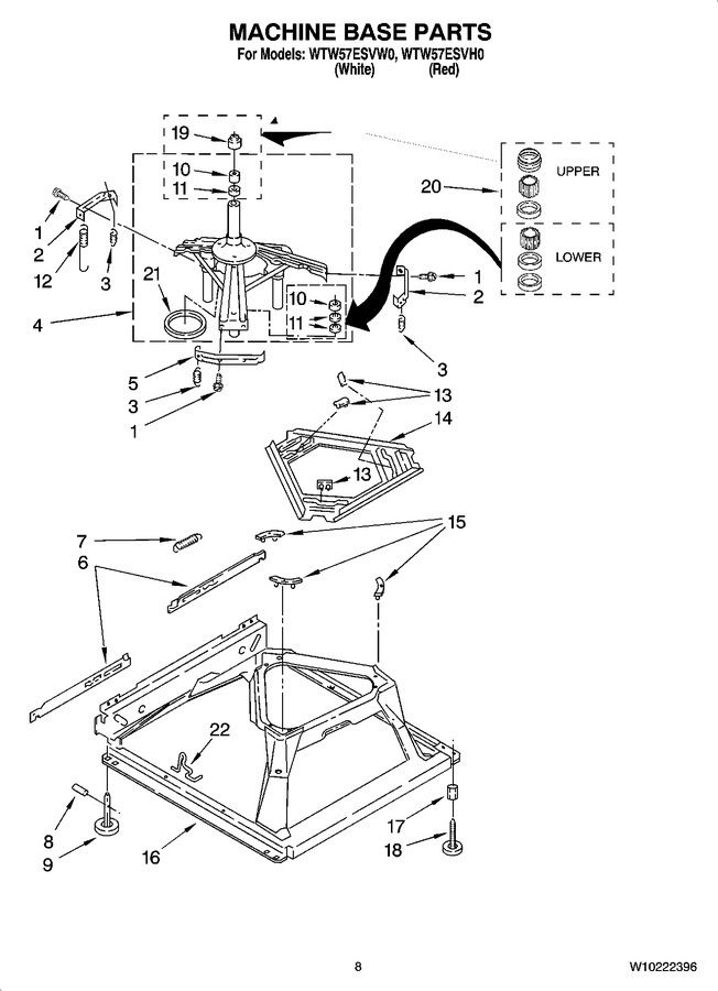 Diagram for WTW57ESVH0