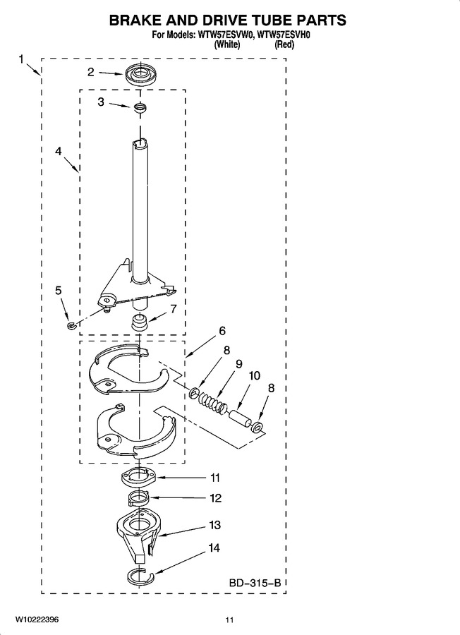 Diagram for WTW57ESVH0