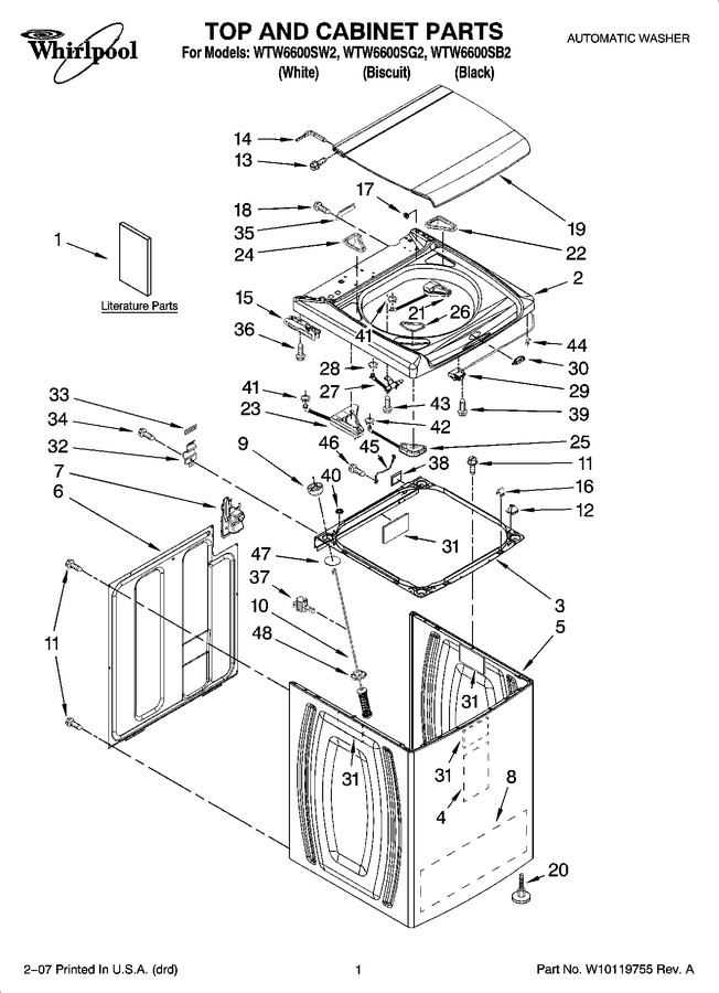 Diagram for WTW6600SW2