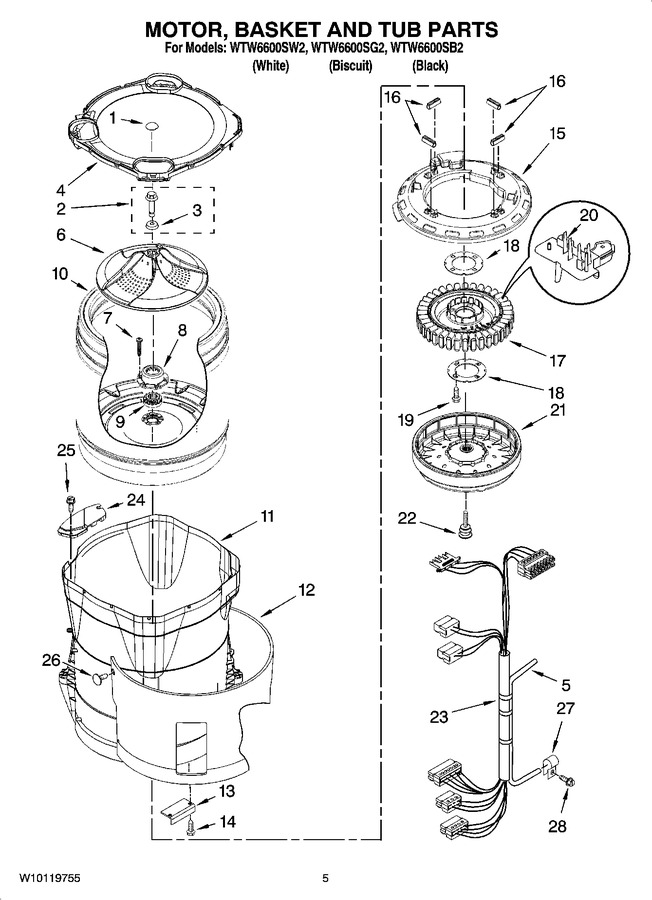 Diagram for WTW6600SW2