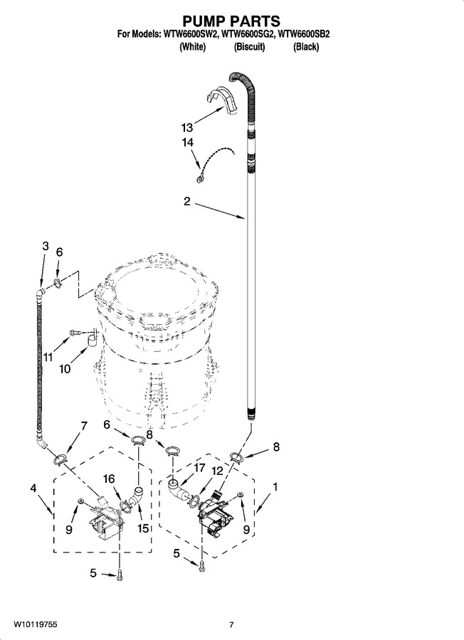 Diagram for WTW6600SW2