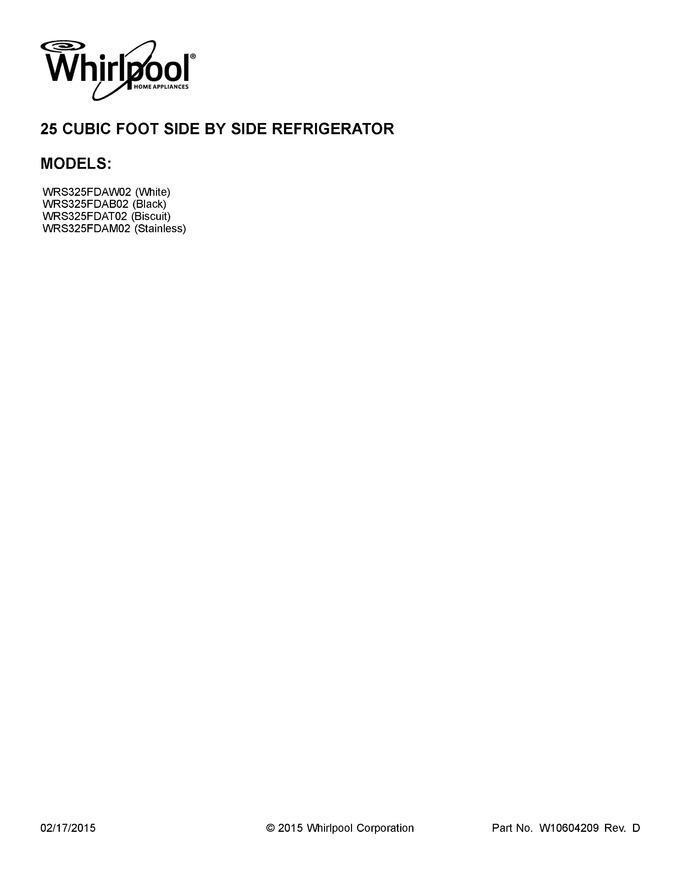 Diagram for WRS325FDAM02