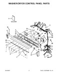 Diagram for 02 - Washer/dryer Control Panel Parts