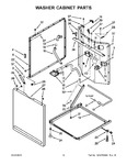 Diagram for 08 - Washer Cabinet Parts