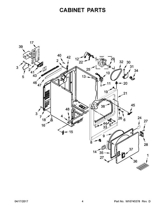 Diagram for WED7300DW0