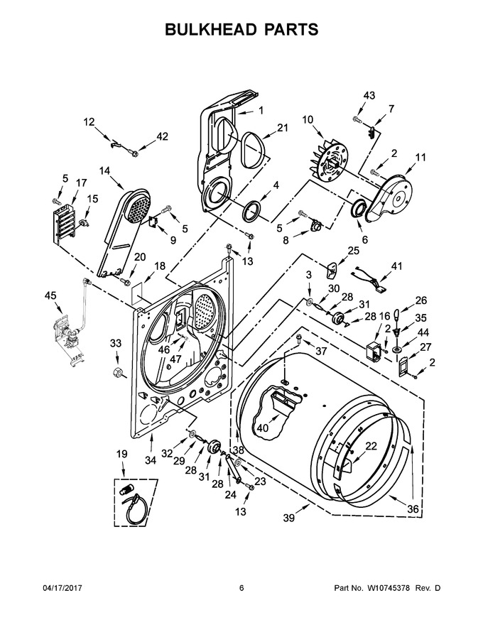 Diagram for WED7300DW0