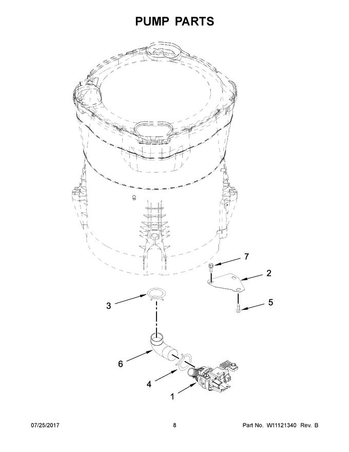 Diagram for WTW7500GW0