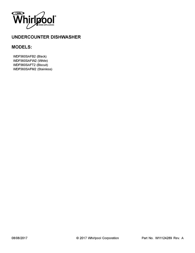 Diagram for WDF560SAFM2