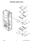 Diagram for 05 - Freezer Liner Parts