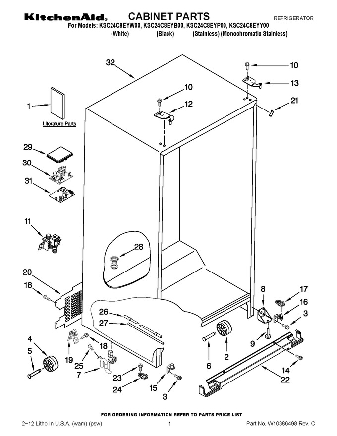 Diagram for KSC24C8EYB00