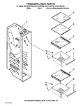 Diagram for 04 - Freezer Liner Parts