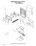 Diagram for 08 - Dispenser Front Parts