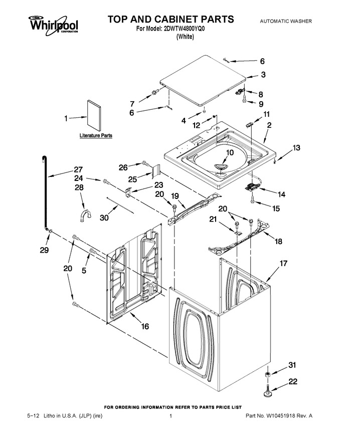 Diagram for 2DWTW4800YQ0