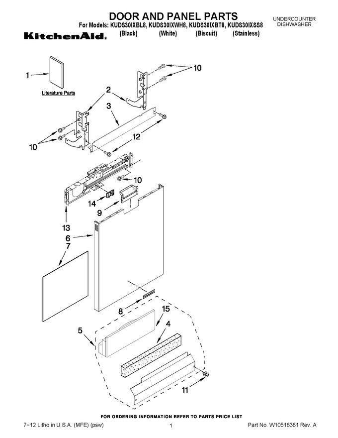 Diagram for KUDS30IXBL8