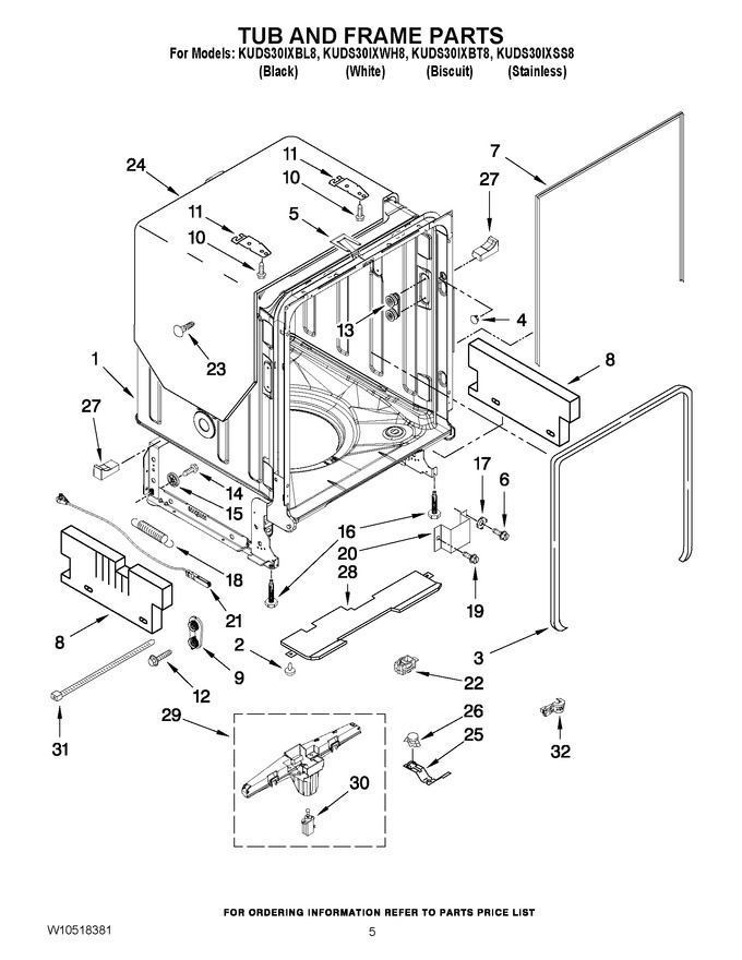 Diagram for KUDS30IXBL8