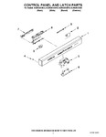 Diagram for 02 - Control Panel And Latch Parts