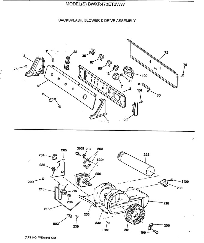 Diagram for BWXR473ET2WW