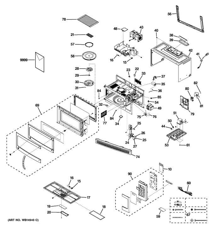 Diagram for JVM1540DP1WW