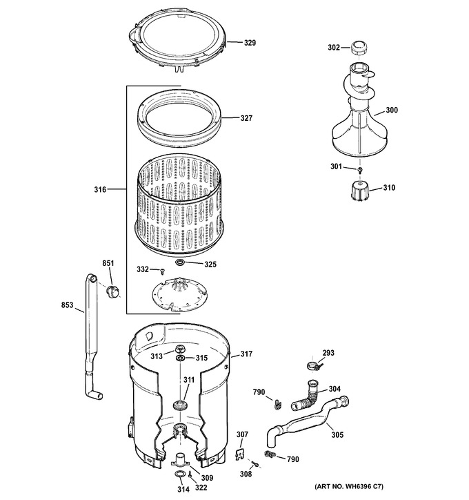 Diagram for GTWN5450D0WW