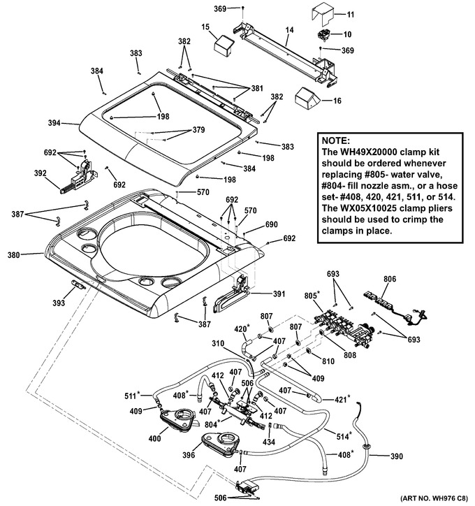 Diagram for GTWS8650D0WS