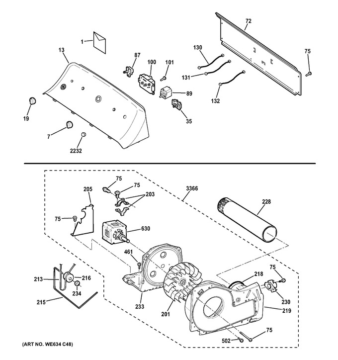 Diagram for GTD33EASK0WW