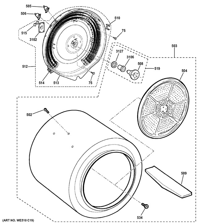 Diagram for GTD33EASK0WW