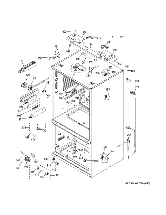 Diagram for GFE28HMKBES